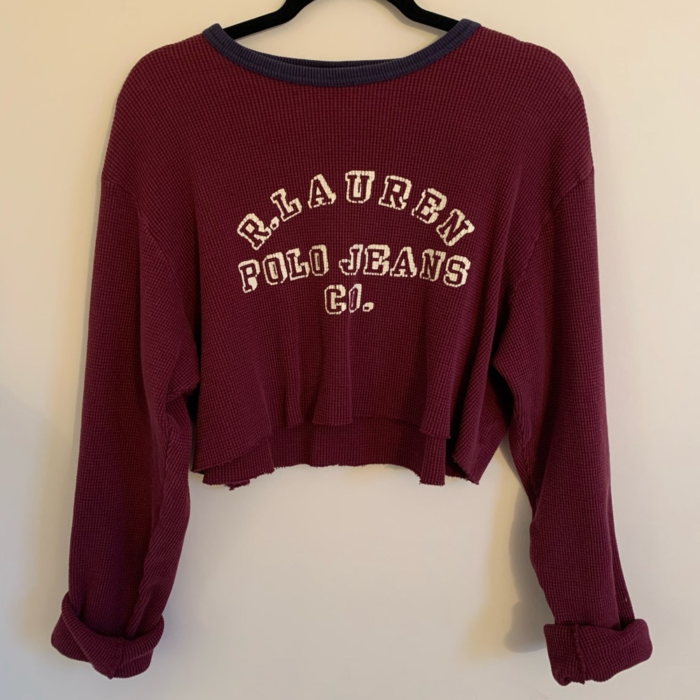 Cropped Ralph Lauren top